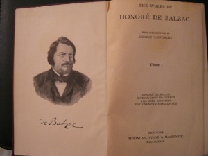 Title Page from volume 1 of Balzac